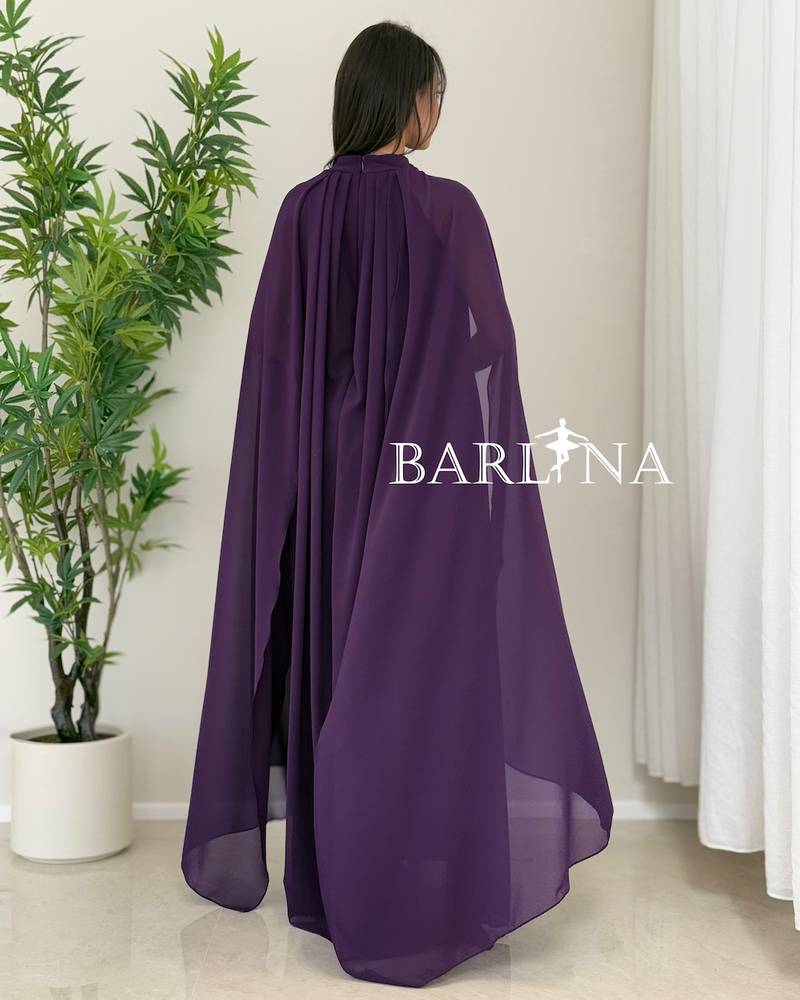 A long dress with a soft and flowing design