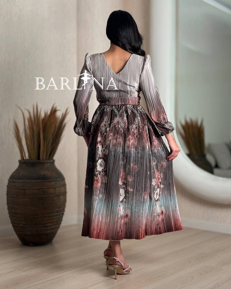 A dress with an artistic color gradient