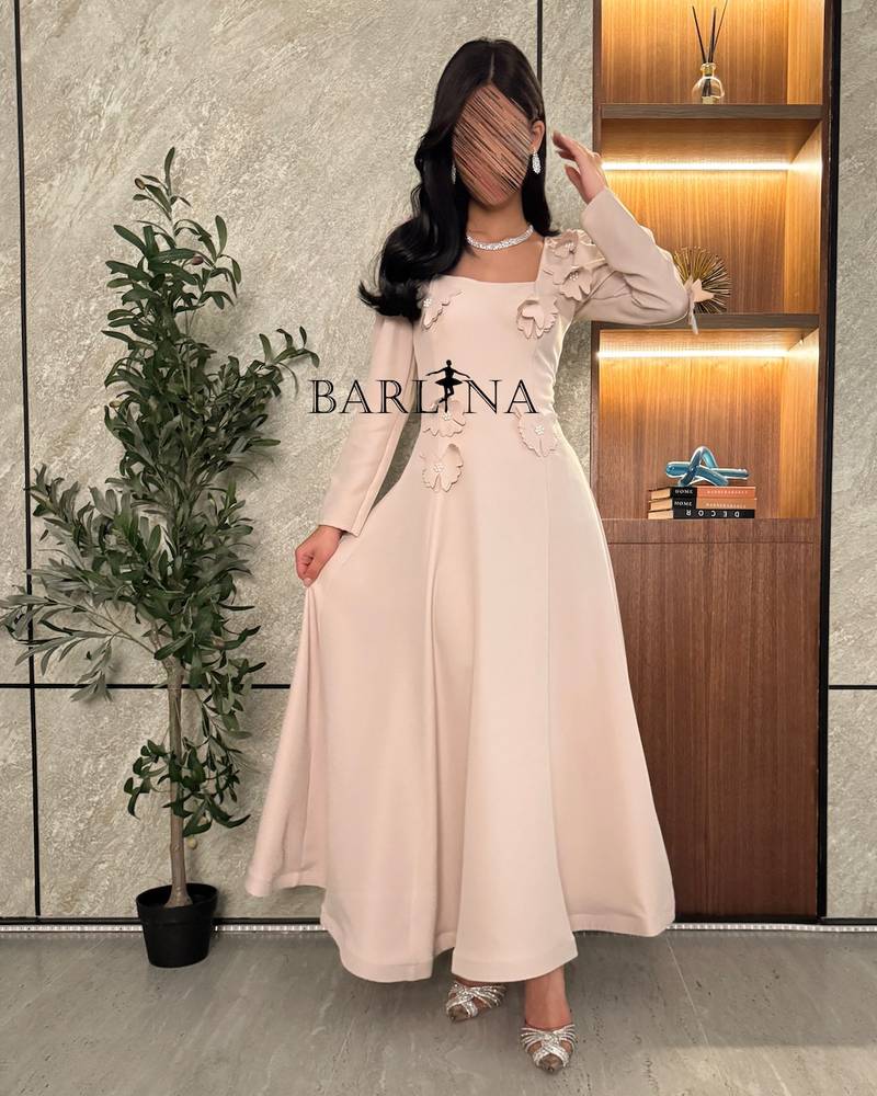 Royal white long dress with wide brown belt