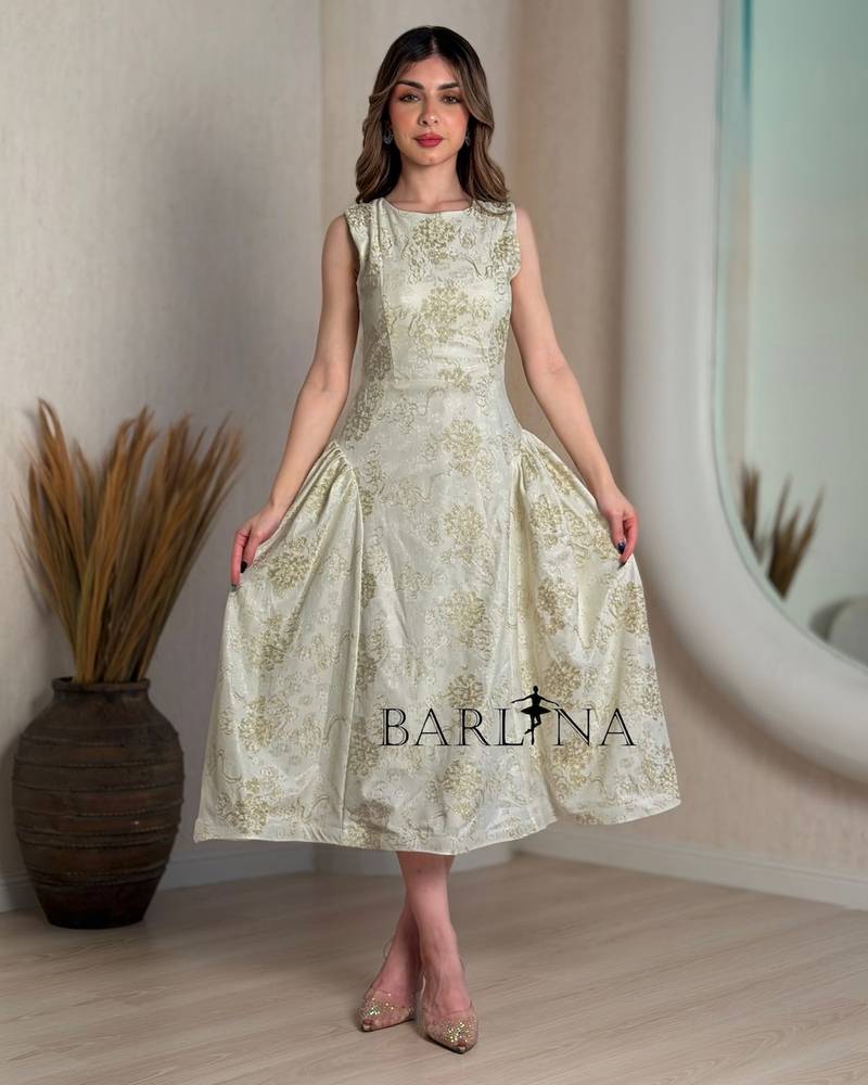 Off white lace dress with an elegant design