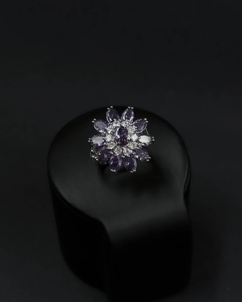 A luxurious accessory set with elegant, colorful details.