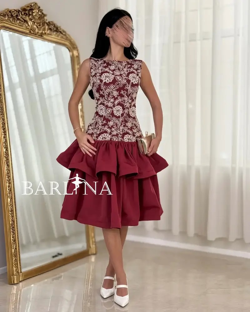 A soft dress with a bodice adorned with exquisite embroidery.