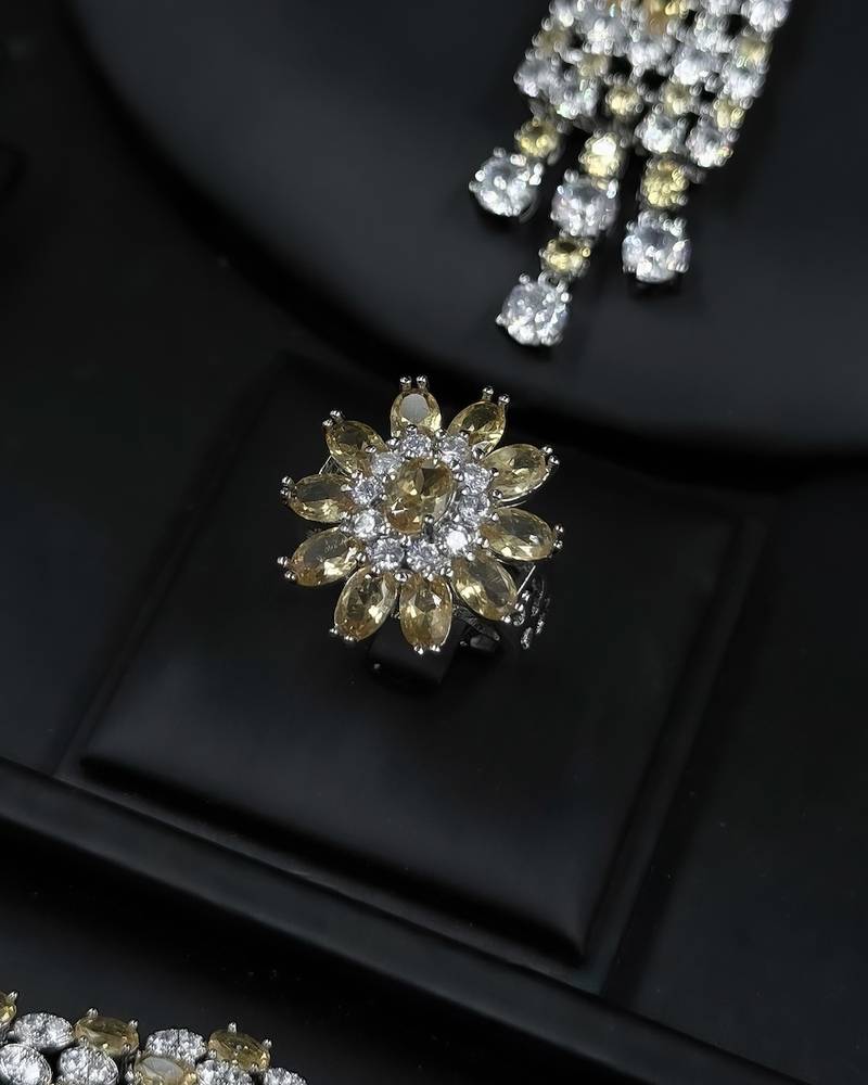 Luxury accessory set with gold details
