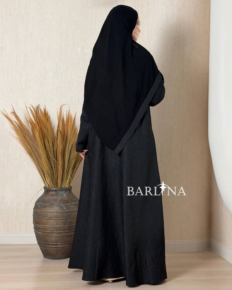 عباية ساده سوداء انيقة يومية 
