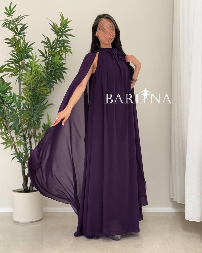 A long dress with a soft and flowing design