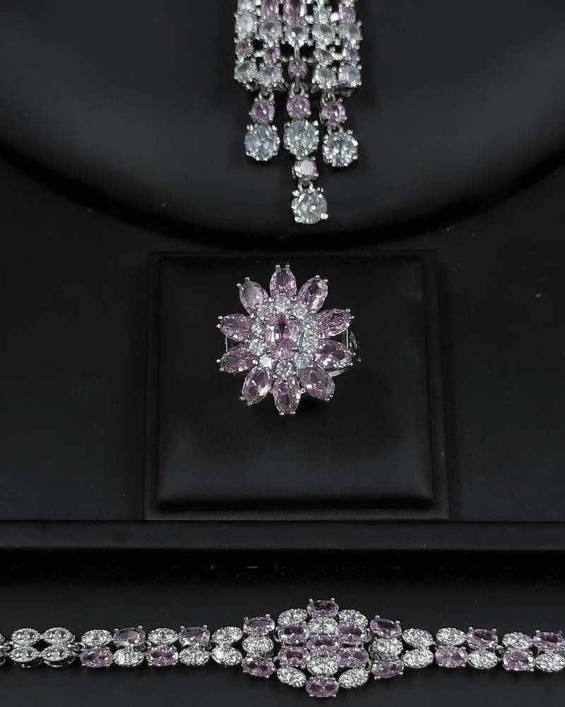 Luxury accessory set with colorful details