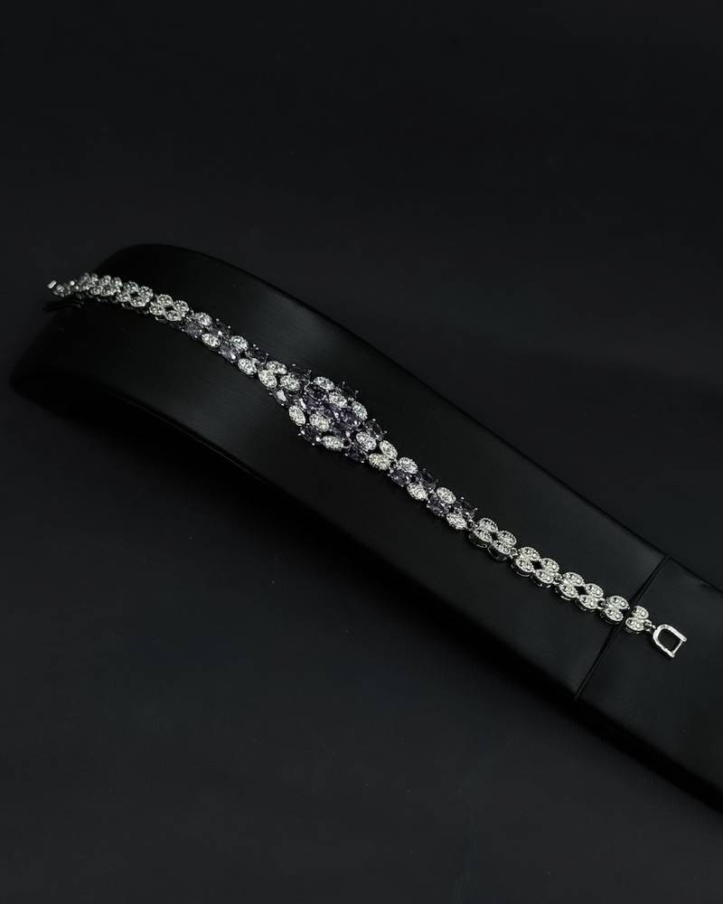 A luxurious accessory set with elegant, colorful details.