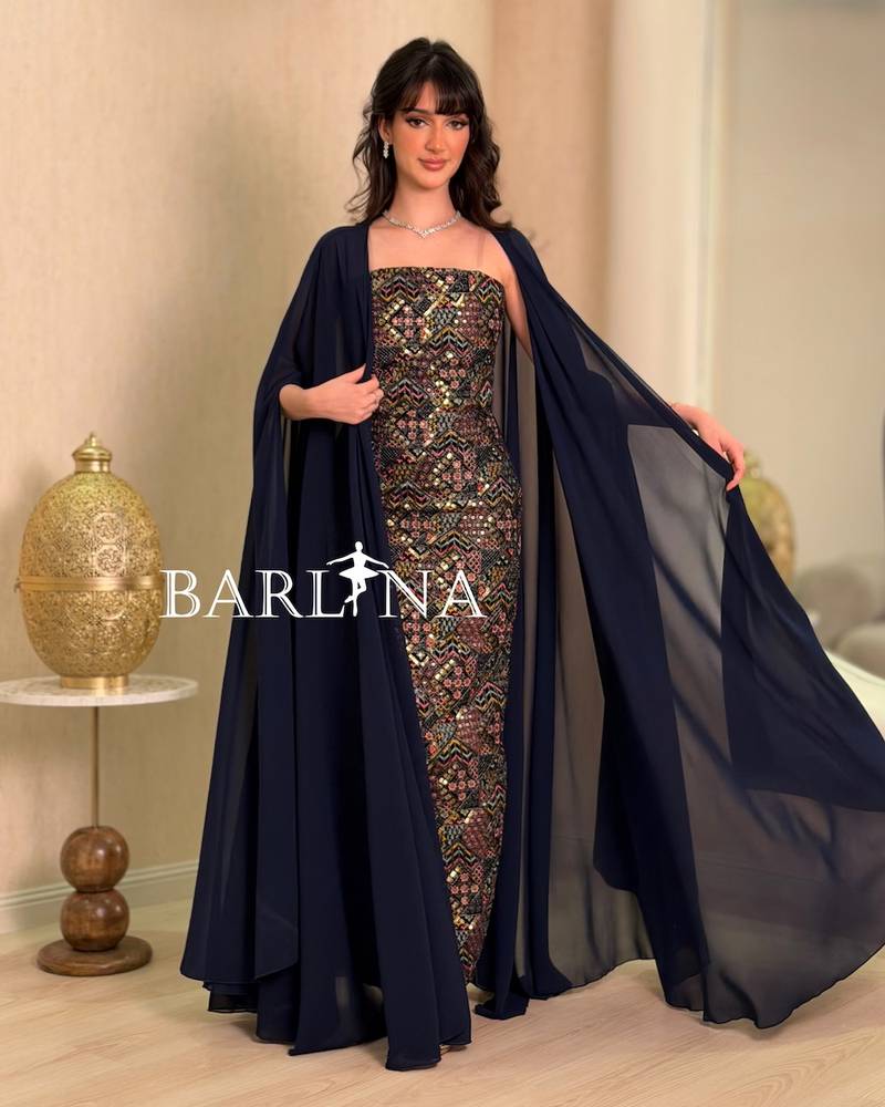 Elegant two-piece jalabiya with luxurious embroidery
