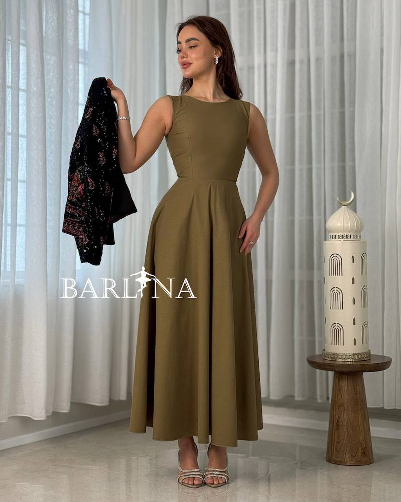 Elegant olive green jalabiya with an embroidered jacket