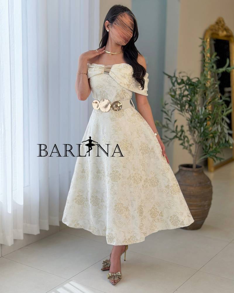 Soft off-shoulder flared floral dress