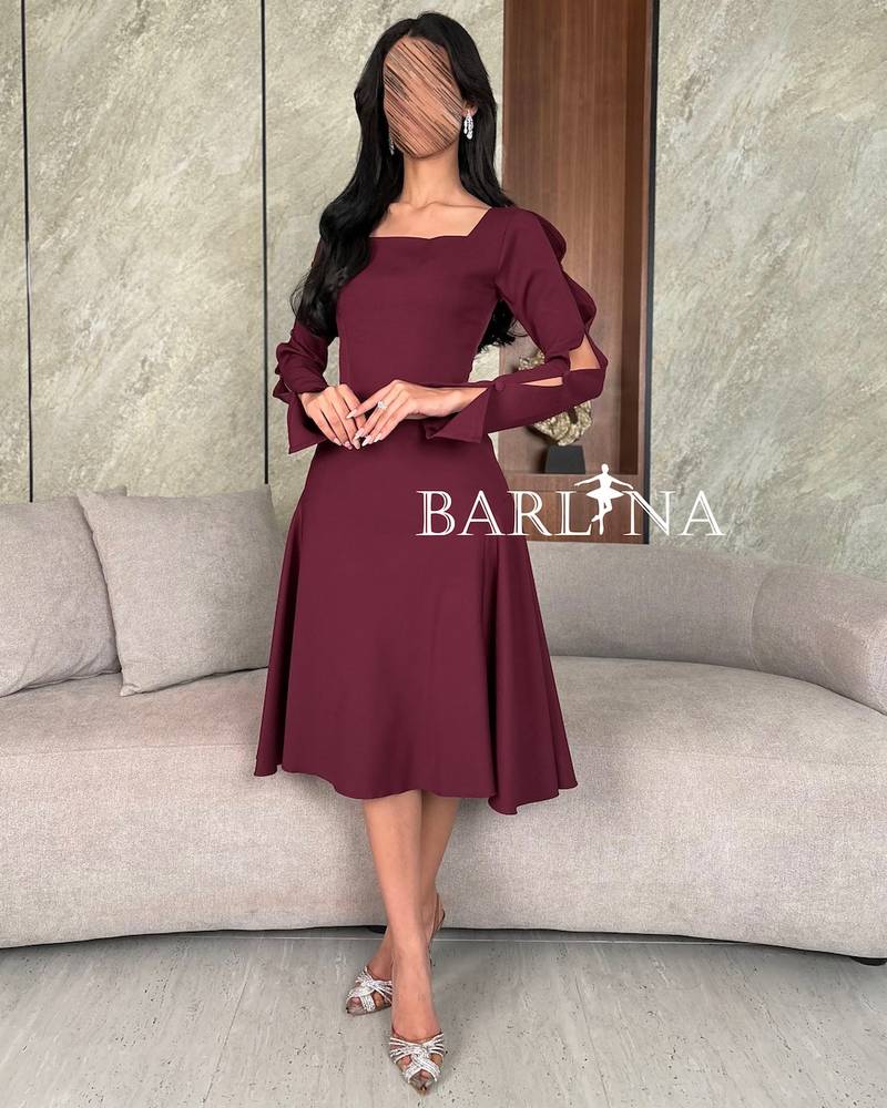 Oudi midi dress with a wide cut