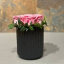 9pink carnations in beautiful vase