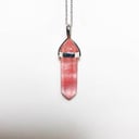 CHERRY QUARTZ STONE NECKLACE 