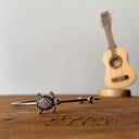 SILVER TURTLE BRACELET (ON MIDDLE)