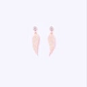 WINGS EARRINGS; WHITE