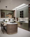 مطبخ يجمع بين الأناقة والوظيفة بأعلى مستوى | تصميم المطبخ