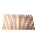 Non-Slip Rubber Bath Mat with Grid Design.