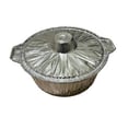 Kodoor Deep Round Aluminium Foil Containers with Dome Aluminium Lids