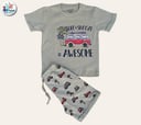 2pcs Short-sleeved T'shirt and matching shorts 700D \ G523187