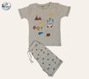 2pcs Short-sleeved T'shirt and matching shorts 650B \ G523209