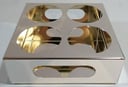Square Tray 4 Bottles Holders with Handles, Use For Water/Juice/Coke