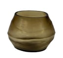 T-Light oval big holder, smoke color