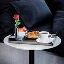 Tray with 2 Squared Porcelains Cups +Flower Vase