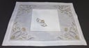 Flowers Corner Frame Design Placemats with Napkins Set For 12.Persons