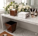 Luxury Set of Tissue Box & Waste Basket