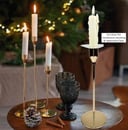  Medium Glass Rings Holder Set For Drop Candles, Can attache on the Candlestick
