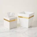 Luxury Set of Tissue Box & Waste Basket
