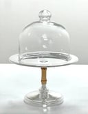 Medium Cake Bamboo Stand + Plain Lid