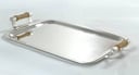 Medium rect tray with bamboo handles