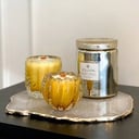 Scented Candle in Crystal Vase