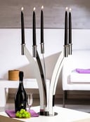 Five flames candleholder