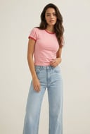 Ringer Baby tee - Pink
