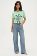Green turtle - mint green