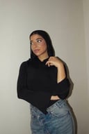 Black Long Sleeves Top