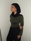 Olive Long Sleeves Top