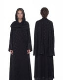 Berry Polka Abaya 01