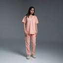 طقم سكراب طبي نسائي لون مشمشي