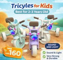 Kids Tricycle with light and sound