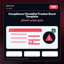 Compliance Checklist Tracker Excel Template | متتبع قوائم الامتثال