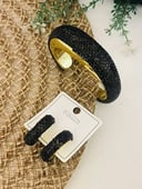 Black bangle and earrings✨2