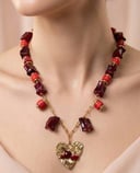 Red Stone Necklace1✨