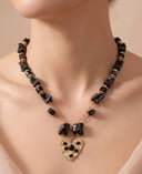 Black stone Necklace 2✨