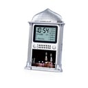 ساعة حائط الحرمين مع مواقيت الأذان HA-4002 - فضي