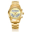 Al-Harameen HA-6102 Men's Wristwatch - Gold
