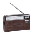 Portable Radio with Classic Design and Leather Case