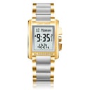 Al-harameen Classic Wrist Watch HA-6208 - Silver & Gold Color